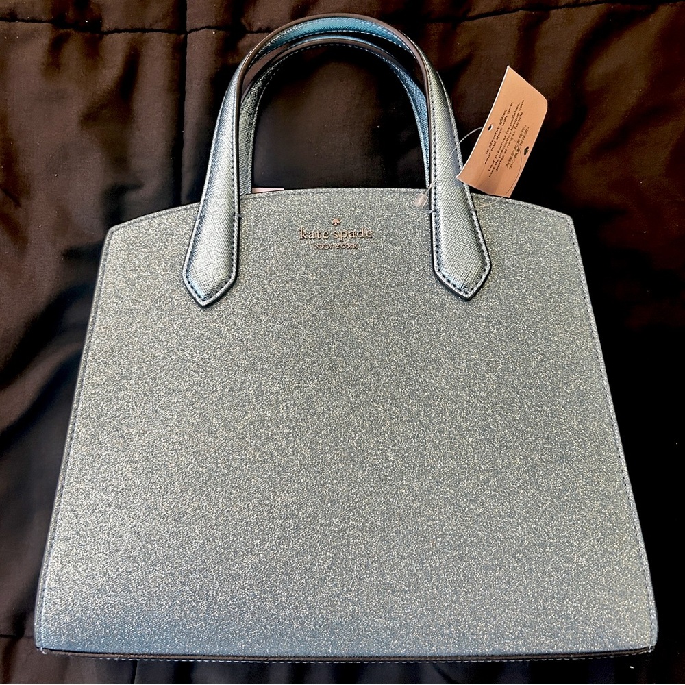 Light Blue Glitter Kate Spade purse